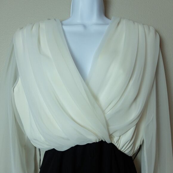 Late Edition Ltd Vintage Black & White Dress Size 8 - Picture 2 of 10